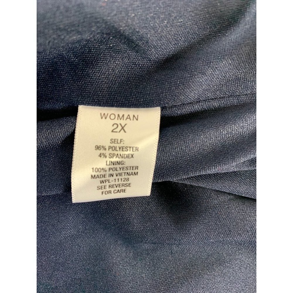 Roz & Ali Women's Navy Blue Coat - Picture 5 of 9
